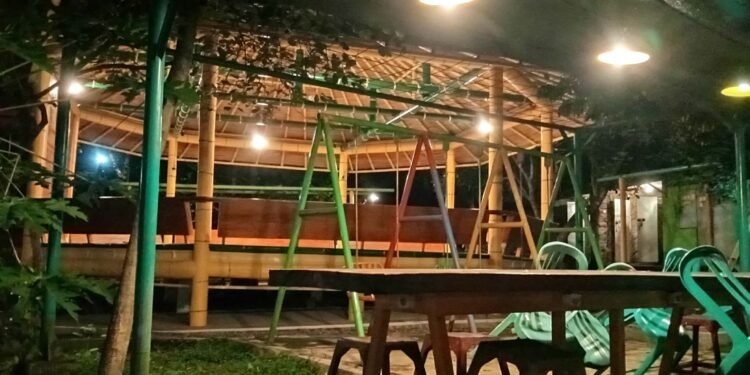 Keindahan Serba Cahaya Dan Pesona Malam Taman Sardi Kudus