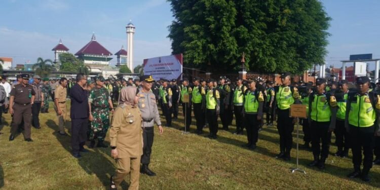 600 PERSONEL POLRES BATANG SIAP AMANKAN PEMILU 2024