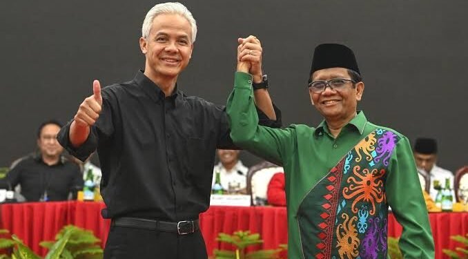 Perolehan Suara Ganjar-Mahfud Tenggelam di 16 Persenan