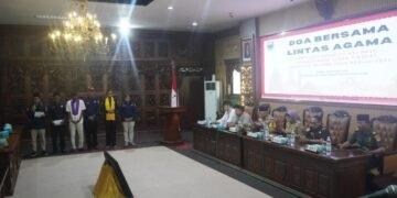 Upacara Doa Lintas Agama di Pemkab Batang Menyongsong Proses Rekapitulasi Untuk Meningkatkan Kondusivitas Keamanan