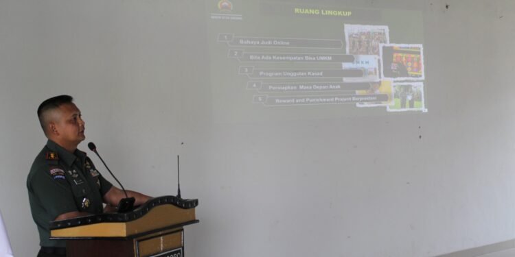Penekanan Dandim 0736/Batang Kepada Prajurit Jajaran Tentang Bahaya Judi Online