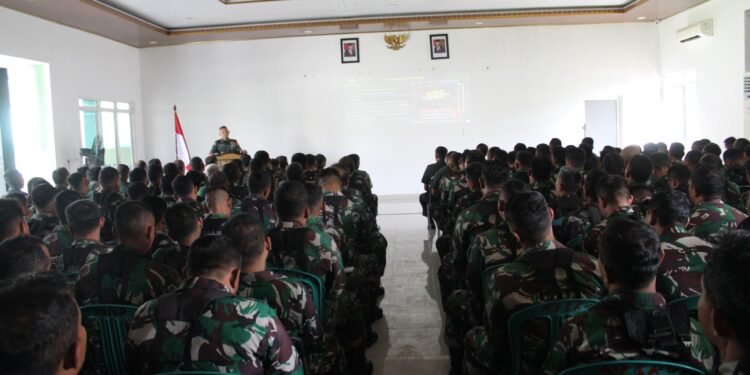 Penekanan Dandim 0736/Batang Kepada Prajurit Jajaran Tentang Bahaya Judi Online