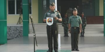 Dandim Pimpin Upacara Bendera 17-an Bulan Juni, Bacakan Amanat Pangdam