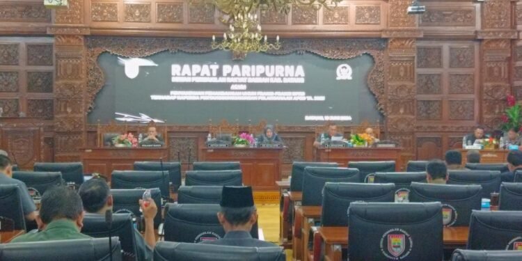 DPRD Batang Gelar Penyampaian Raperda Pertanggungjawaban APBD 2023