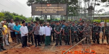 Peletakan Batu Pertama Pembangunan Mushola Lapangan Tembak Paraduta Kodim 0736/Batang