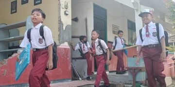 SD Terdampak Gempa Terapkan Pembelajaran Shift