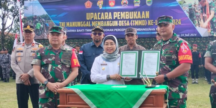 TMMD Reguler 121 Kodim 0736/Batang Resmi Dibuka Oleh Pejabat Bupati Batang