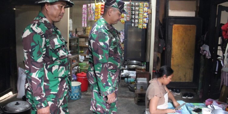 Dansatgas TMMD Reguler Ke – 121 Mengecek Dapur TMMD