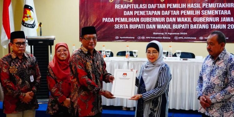 KPU Batang Tetapkan 621.760 DPS Untuk Pilkada 2024