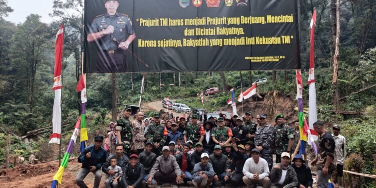 TMMD Usai, Pangkas Waktu Tempuh Jalur Pacet – Gerlang