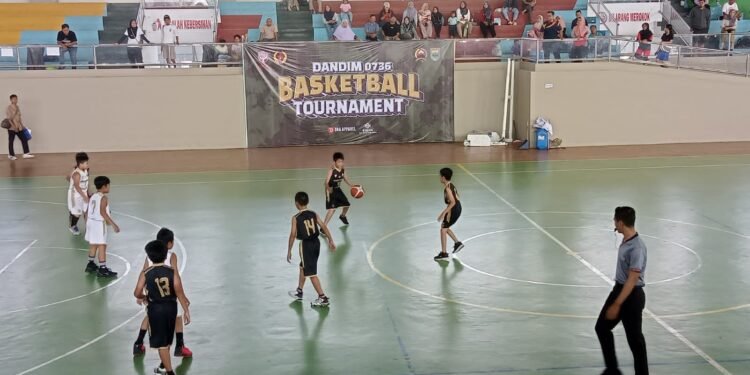 Kejuaraan Basket Piala Dandim Batang Jadi Ajang Mencari Bibit Atlet