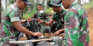 Motor Trail Menjadi Alternatif Pilihan, Pendistribusian Logistik ke Lokasi TMMD