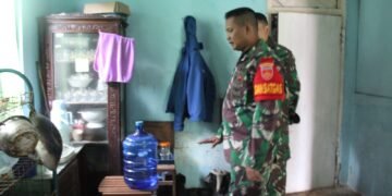 Dandim Batang Cek Tempat Istirahat Anggota Satgas TMMD Reguler 121