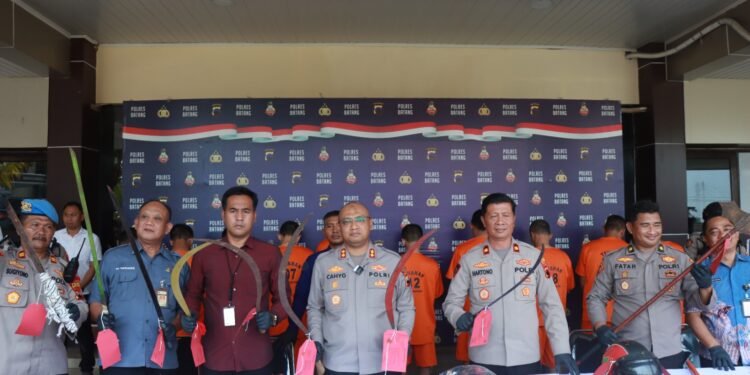 Polisi Batang Bekuk Pelaku Tawuran Lintas Daerah