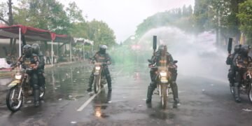 Polres Batang Gelar Latihan Sispamkota Jelang Pilkada Serentak 2024