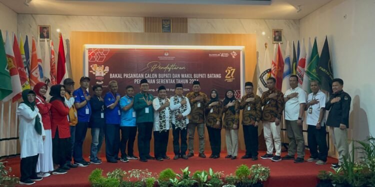 Hari Kedua, KPU Batang Terima Pendaftaran Satu Paslon Bupati dan Wakil Bupati
