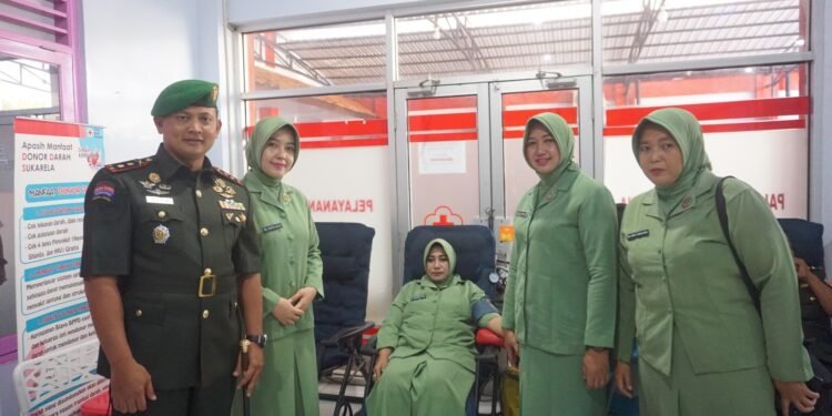 Sambut HUT Korem 071/Wijaya Kusuma, Kodim 0736/Batang Gelar Donor Darah