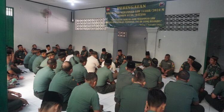 Memperingati Maulid Nabi Muhammad, Kodim Batang Gelar Doa Bersama