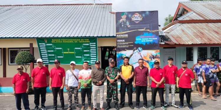 Junjung Sportivitas, Puluhan Tim Atlet Bola Voli Berpacu di Turnamen Dandim Cup 2024