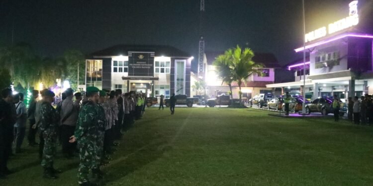 Cegah Kriminalitas, Polres Batang Gelar Patroli Skala Besar