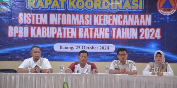 BPBD Batang Gelar Rakor Pemanfaatan Sistem Informasi Kebencanaan