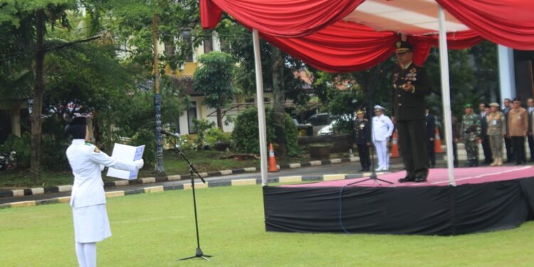 Dandim Batang Jadi Inspektur Upacara Dalam Peringatan Hari Pahlawan