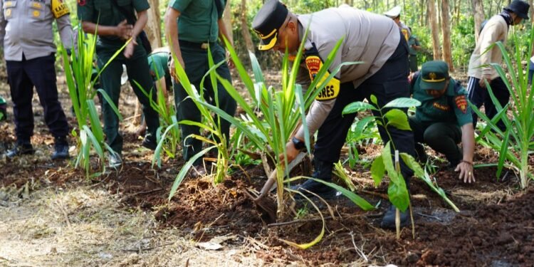 Manfaatkan Lahan Kosong, Polres Batang Sukseskan Program Ketahanan Pangan