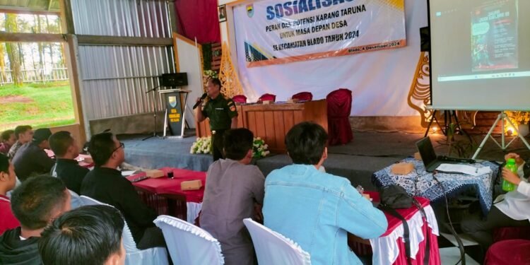 Danramil 09/Blado Sampaikan Pesan Bahaya Judol Dalam Kegiatan  Sosialisasi Peran dan Potensi Karang Taruna