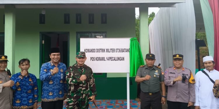 Bertepatan Dengan Hari Juang TNI-AD, Dandim 0736/Batang Resmikan Pos Koramil 14/Pecalungan