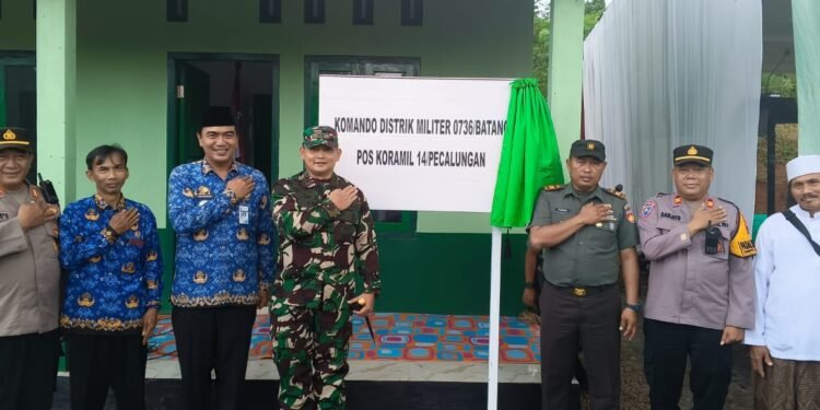 Bertepatan Dengan Hari Juang TNI-AD, Dandim 0736/Batang Resmikan Pos Koramil 14/Pecalungan