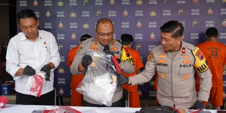 Ungkap Kasus Narkotika Golongan I, Polres Batang Tangkap Dua Pengedar Sabu