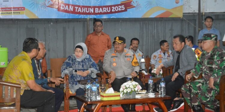 Malam Misa, Pj Bupati Batang Bersama Forkopimda Tinjau Perayaan Natal