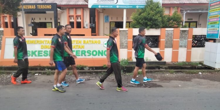 Jaga Stamina Kesehatan, Anggota Laksanakan Olah Raga Setelah Apel Pagi