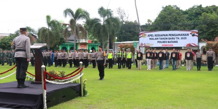 Ratusan Aparat Gabungan di Batang Diterjunkan Pengamanan Malam Pergantian Tahun