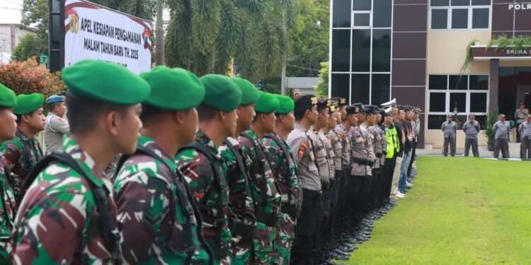 Ratusan Aparat Gabungan di Batang Diterjunkan Pengamanan Malam Pergantian Tahun