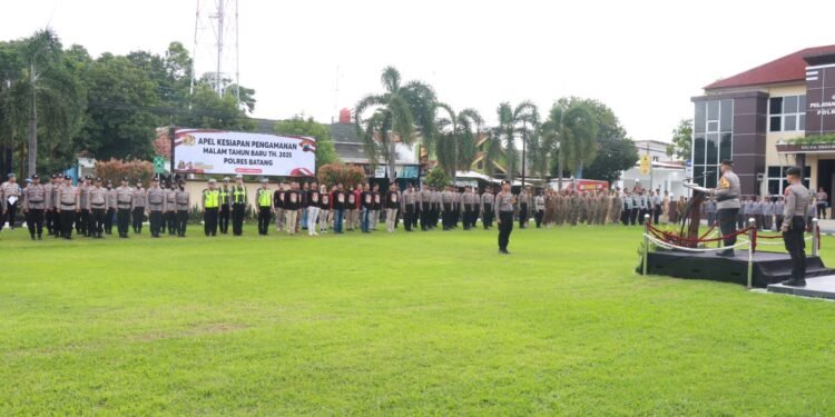 Ratusan Aparat Gabungan di Batang Diterjunkan Pengamanan Malam Pergantian Tahun