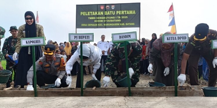 Awal 2025, Kodim Batang Fokus Bikin Mulus Jalan Cepagan