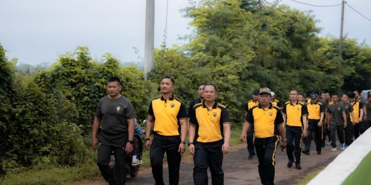 Olahraga Bersama TNI-Polri di Batang, Langkah Awal Wujudkan Lingkungan Aman dan Kondusif