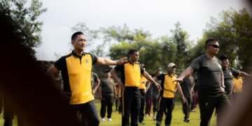 Olahraga Bersama TNI-Polri di Batang, Langkah Awal Wujudkan Lingkungan Aman dan Kondusif