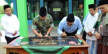 Dandim 0736/Batang Resmikan Masjid Baiturrahman Desa Tragung