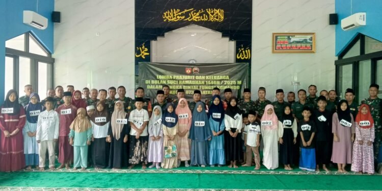 Sambut Bulan Ramadhan Kodim Batang Gelar Lomba Ceramah, Adzan, Baca Al Qur’an dan Hafalan Surat Pendek