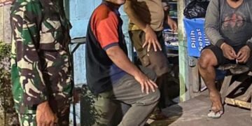 Marak Perang sarung, Babinsa Gringsing Patroli Keliling