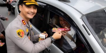 Mudik Aman dan Nyaman, Polres Batang Sosialisasikan Layanan Call Center 110