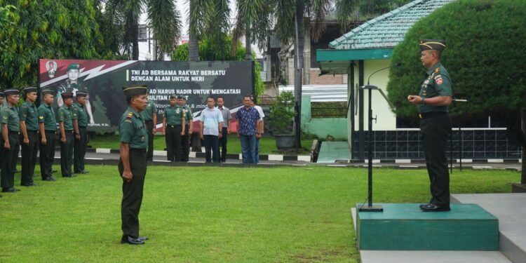 Dandim 0736/Batang Pimpin Apel Pemberangkatan Cuti Lebaran Gelombang Pertama