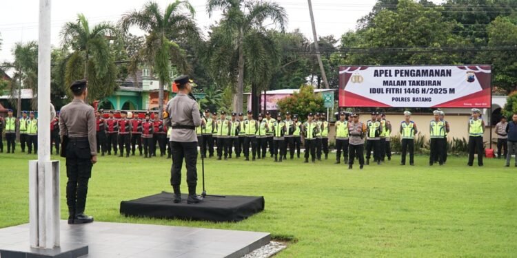 Polres Batang Gelar Apel Kesiapan Jelang Malam Takbir Idulfitri 1446 H