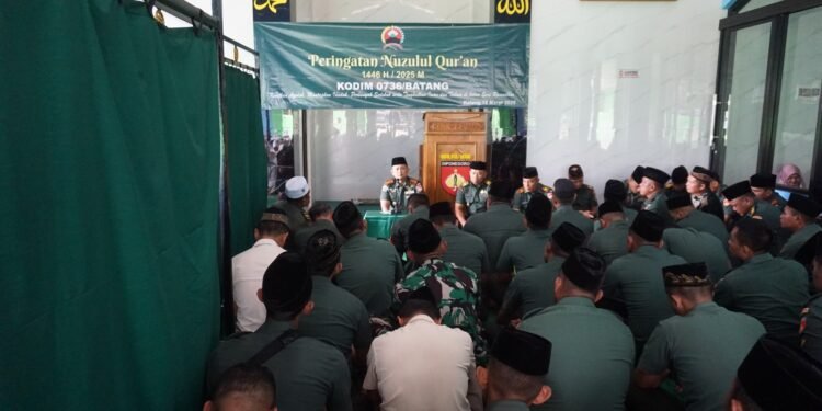 Kodim 0736/Batang Gelar Peringatan Nuzulul Quran, Mantapkan Ibadah Perbanyak Sedekah