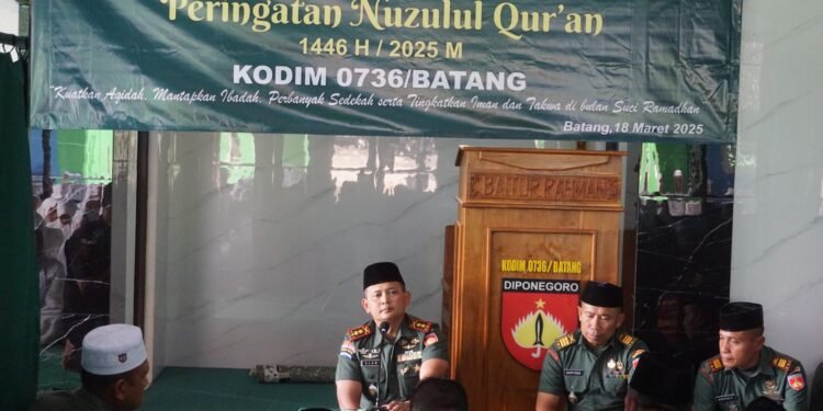 Kodim 0736/Batang Gelar Peringatan Nuzulul Quran, Mantapkan Ibadah Perbanyak Sedekah