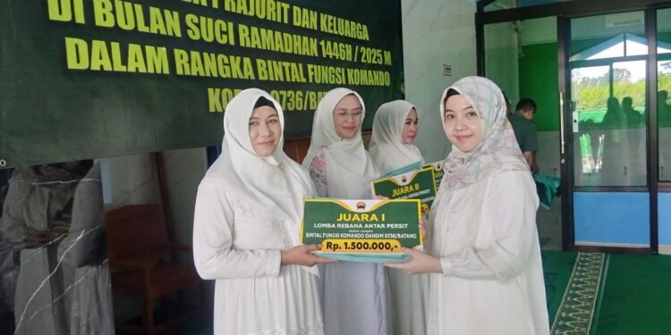 Persit KCK Cabang XXIV Kodim 0736/Batang Gelar Lomba Qasidah Rebana