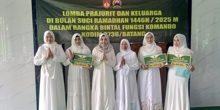 Persit KCK Cabang XXIV Kodim 0736/Batang Gelar Lomba Qasidah Rebana