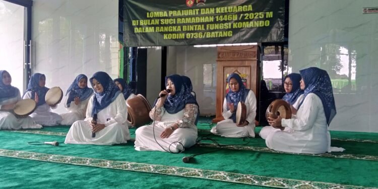 Persit KCK Cabang XXIV Kodim 0736/Batang Gelar Lomba Qasidah Rebana